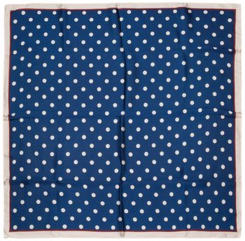 styleBREAKER Damen Halstuch mit Punkte Muster, Tuch Quadratisch Gepunktet, Vierecktuch Polka Dots, Kopftuch 01016234