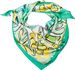 styleBREAKER Damen Halstuch mit Palmen Blätter Blüten Muster im Popart Style, Tuch Quadratisch, Vierecktuch Bunt, Kopftuch 01016237