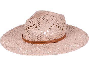 styleBREAKER Unisex Panama Strohhut mit breitem Stoff Zierband, Sommerhut Einfarbig, Papierhut, Sonnenhut 04025044