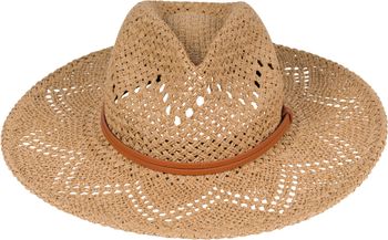 styleBREAKER Unisex Panama Strohhut mit breitem Stoff Zierband, Sommerhut Einfarbig, Papierhut, Sonnenhut 04025044
