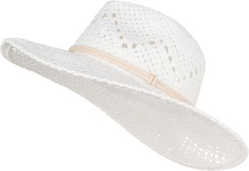 styleBREAKER Unisex Panama Strohhut mit breitem Stoff Zierband, Sommerhut Einfarbig, Papierhut, Sonnenhut 04025044