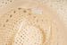 styleBREAKER Unisex Panama Strohhut mit breitem Stoff Zierband, Sommerhut Einfarbig, Papierhut, Sonnenhut 04025044