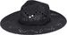 styleBREAKER Unisex Panama Strohhut mit breitem Stoff Zierband, Sommerhut Einfarbig, Papierhut, Sonnenhut 04025044