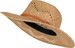 styleBREAKER Unisex Panama Strohhut mit breitem Stoff Zierband, Sommerhut Einfarbig, Papierhut, Sonnenhut 04025044