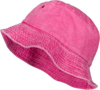 styleBREAKER Unisex Fischerhut Einfarbig in Vintage Washed Optik, Bucket Hat, Stoff Sonnenhut Unifarben 04025045
