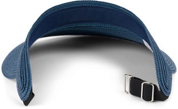 styleBREAKER Papierstroh Visor Cap einfarbig | Sonnenvisier mit elastischem Band und Hakenverschluss | Luftige Schildkappe als Sonnenhut für Damen