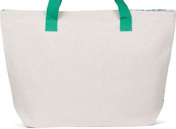 styleBREAKER Damen Strandtasche mit Azteken Muster im Boho Style, Reißverschluss, XXL Schultertasche mit Täschchen, Shopper 02012407