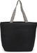 styleBREAKER Damen Papierstroh Strandtasche Einfarbig mit Azteken Muster, Flechttasche Reißverschluss, Schultertasche 02012409