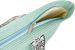 styleBREAKER Damen Papierstroh Strandtasche Einfarbig mit Azteken Muster, Flechttasche Reißverschluss, Schultertasche 02012409