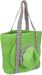 styleBREAKER Damen Papierstroh Strandtasche Einfarbig mit Azteken Muster, Flechttasche Reißverschluss, Schultertasche 02012409
