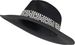 styleBREAKER Damen Panama Sonnenhut Einfarbig mit Stoff Hutband mit Azteken Muster, Strohhut, Schlapphut, Sommerhut, Fedora Hut 04025046