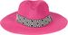 styleBREAKER Damen Panama Sonnenhut Einfarbig mit Stoff Hutband mit Azteken Muster, Strohhut, Schlapphut, Sommerhut, Fedora Hut 04025046