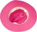 styleBREAKER Damen Panama Sonnenhut Einfarbig mit Stoff Hutband mit Azteken Muster, Strohhut, Schlapphut, Sommerhut, Fedora Hut 04025046