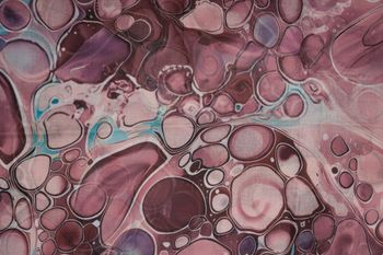 styleBREAKER Damen Loop Schal mit buntem Acrylic Pouring Muster, edler Cosmic Flow Schlauchschal mehrfarbig 01017159