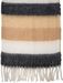 styleBREAKER Damen Web-Strickschal mit breiten bunten Streifen und dicken Fransen – Warmer Winter-Schal, mehrfarbig 01017160