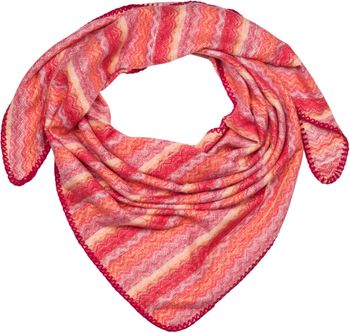 styleBREAKER Damen XXL Dreieckstuch mit Zick-Zack Webmuster, mehrfarbiges Dreiecktuch, Schal weich und warm 01020051