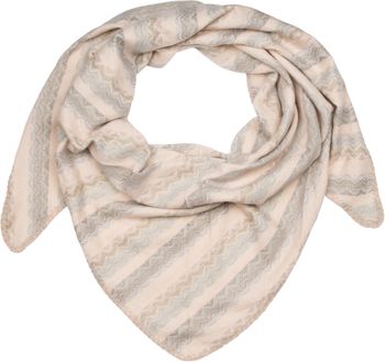 styleBREAKER Damen XXL Dreieckstuch mit Zick-Zack Webmuster, mehrfarbiges Dreiecktuch, Schal weich und warm 01020051