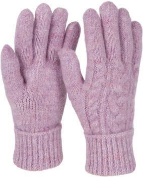 styleBREAKER Damen Strickhandschuhe mit Zopfstrickmuster, warme Winter Fingerhandschuhe, vielseitige Farben 09010051