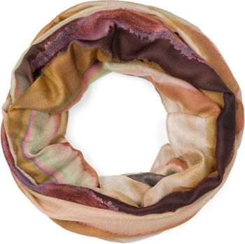 styleBREAKER Damen Loop Schal mit elegantem Aquarell-Farbverlauf, Leichter und weicher Schlauchschal, mehrfarbig 01017163