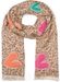 styleBREAKER Damen Schal mit Leopardenmuster und Herz-Stickerei – Weicher, warmer und luxuriöser Schal mit Fransen 01017164