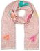 styleBREAKER Damen Schal mit Leopardenmuster und Herz-Stickerei – Weicher, warmer und luxuriöser Schal mit Fransen 01017164