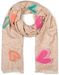 styleBREAKER Damen Schal mit Leopardenmuster und Herz-Stickerei – Weicher, warmer und luxuriöser Schal mit Fransen 01017164