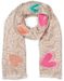 styleBREAKER Damen Schal mit Leopardenmuster und Herz-Stickerei – Weicher, warmer und luxuriöser Schal mit Fransen 01017164