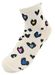 styleBREAKER Damen Socken mit Leo Muster | weicher Baumwoll-Mix | Sneaker Söckchen knöchellang mit elastischem Bündchen | Größe 39-42