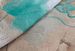 styleBREAKER Damen Schlauchschal Aquarell Glow mit Metallic Akzenten leichter Loop Schal weich fließend atmungsaktiv für Frühling und Sommer