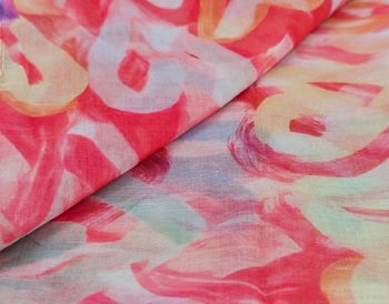 styleBREAKER Damen Loop Schal mit Brushstroke Herz Muster | luftiger Schlauchschal | weiches Halstuch für Frühling und Sommer aus Viskose 79 x 49 cm