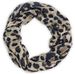 styleBREAKER Damen Loop Schlauchschal mit Leoparden Muster | Leichter Sommerschal aus Viskose | Halstuch für Frühling und Sommer - Weich und Luftig