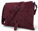styleBREAKER Damen Umhängetasche samtige Schultertasche | Crossbody Bag mit Umschlag, Magnetknopf, Reißverschluss & verstellbarem Gurt 28,5 x 25 cm