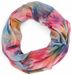 styleBREAKER Schlauchschal Damen mit Aquarell Wellenmuster Watercolor Zigzag | Loop Tuch weich aus Viskose | leichter Rundschal Halstuch softes Material 90x40 cm