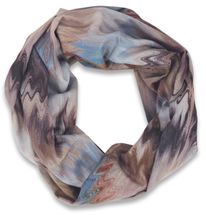 Loop Schal mit Aquarell Wellenmuster