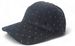 styleBREAKER Damen Baseball Cap mit Strass Nieten | 6-Panel Samt Basecap mit gebogenem Schirm | Verstellbare Einfarbige Kappe mit Klettverschluss 56-59 cm