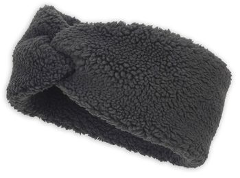 styleBREAKER Damen Stirnband Teddyfleece Optik mit Twist Knoten | Weiches Winter Haarband elastisch | Warmes Kopfband Ohrenwärmer 56-59 cm