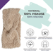 styleBREAKER Damen Stirnband Teddyfleece Optik mit Twist Knoten | Weiches Winter Haarband elastisch | Warmes Kopfband Ohrenwärmer 56-59 cm