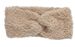 styleBREAKER Damen Stirnband Teddyfleece Optik mit Twist Knoten | Weiches Winter Haarband elastisch | Warmes Kopfband Ohrenwärmer 56-59 cm