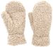 styleBREAKER Damen Teddy Fäustlinge mit Fleece Futter | Kuschelige Winter Fausthandschuhe Einfarbig mit Gummibund | Warme Kunstfell Fake Fur Handschuhe