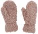 styleBREAKER Damen Teddy Fäustlinge mit Fleece Futter | Kuschelige Winter Fausthandschuhe Einfarbig mit Gummibund | Warme Kunstfell Fake Fur Handschuhe