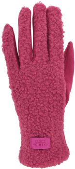 styleBREAKER Damen Touchscreen Handschuhe mit Teddyplüsch | Weiche warme Winter Fingerhandschuhe | Kuscheliger Smartphone Handschuh in vielen Farben