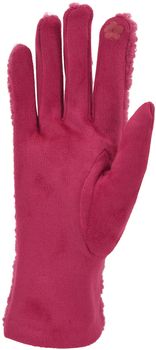 styleBREAKER Damen Touchscreen Handschuhe mit Teddyplüsch | Weiche warme Winter Fingerhandschuhe | Kuscheliger Smartphone Handschuh in vielen Farben