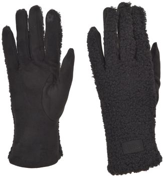 styleBREAKER Damen Touchscreen Handschuhe mit Teddyplüsch | Weiche warme Winter Fingerhandschuhe | Kuscheliger Smartphone Handschuh in vielen Farben