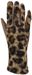 styleBREAKER Damen Touchscreen Handschuhe mit Leoparden Muster und Teddyplüsch | Warme Winter Fingerhandschuhe | Weiche Smartphone Handschuhe