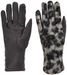 styleBREAKER Damen Touchscreen Handschuhe mit Leoparden Muster und Teddyplüsch | Warme Winter Fingerhandschuhe | Weiche Smartphone Handschuhe