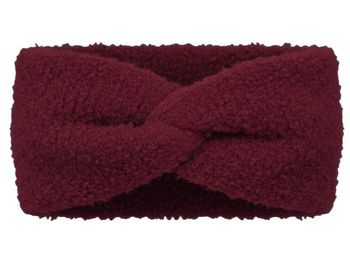 styleBREAKER Damen Stirnband Teddyfell Optik mit Twist Knoten Detail | Weiches elastisches Winter Haarband | Warmes Kopfband Ohrenwärmer 56-59 cm
