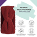 styleBREAKER Damen Stirnband Teddyfell Optik mit Twist Knoten Detail | Weiches elastisches Winter Haarband | Warmes Kopfband Ohrenwärmer 56-59 cm