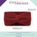 styleBREAKER Damen Stirnband Teddyfell Optik mit Twist Knoten Detail | Weiches elastisches Winter Haarband | Warmes Kopfband Ohrenwärmer 56-59 cm