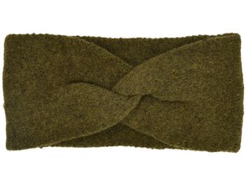 styleBREAKER Damen Feinstrick Stirnband mit Twist Knoten Detail | weiches elastisches Haarband | warmes Einfarbiges Kopfband für Herbst und Winter