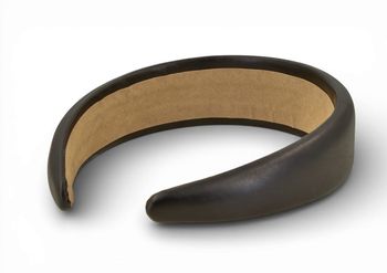 styleBREAKER Damen Haarreif in Kunstleder Optik | breiter Haarreifen gepolstert (Padded Headband) | flexibler Kopfschmuck Clean Chic & Minimal Style